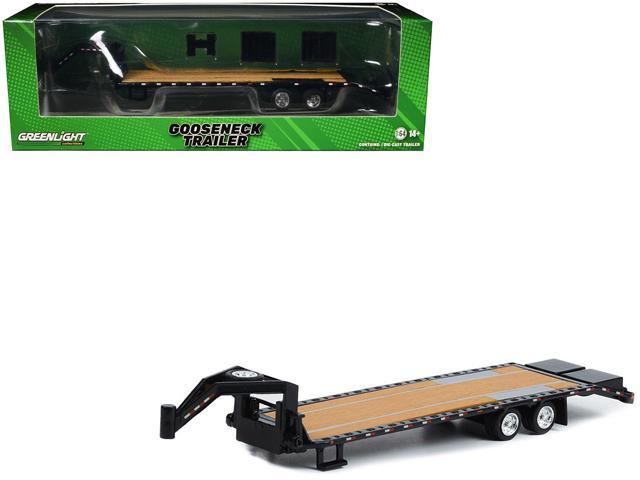 Gooseneck Trailer Black 1/64 Diecast Model by Greenlight
