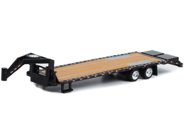 Gooseneck Trailer Black 1/64 Diecast Model by Greenlight