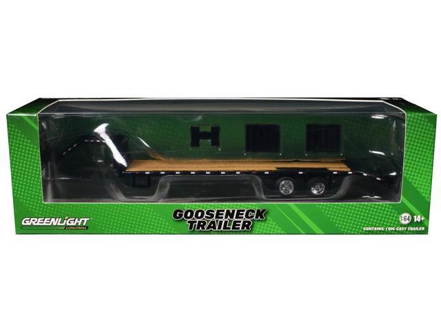 Gooseneck Trailer Black 1/64 Diecast Model by Greenlight