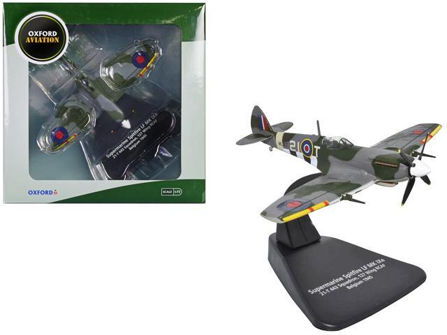 Supermarine Spitfire Mk IXE Fighter Aircraft 'Belgium' (1945) RCAF 1/72 Diecast Model Airplane by Oxford Diecast
