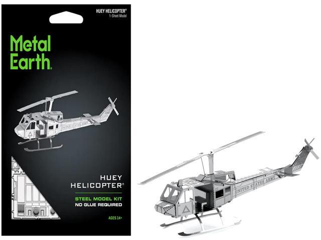 Model Kit Bell UH-1 Iroquois 'Huey' Helicopter 'United States Army' (Easy Difficulty) Steel Model by Metal Earth