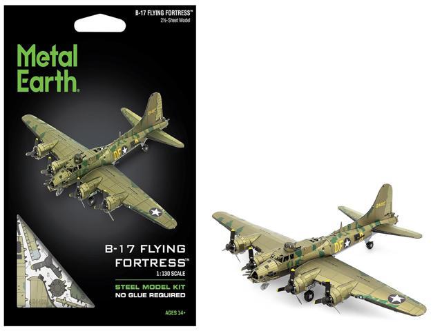 Boeing B-17 Flying Fortress Bomber Aircraft 'World War II' US Army Air Forces Steel Model Kit by Metal Earth