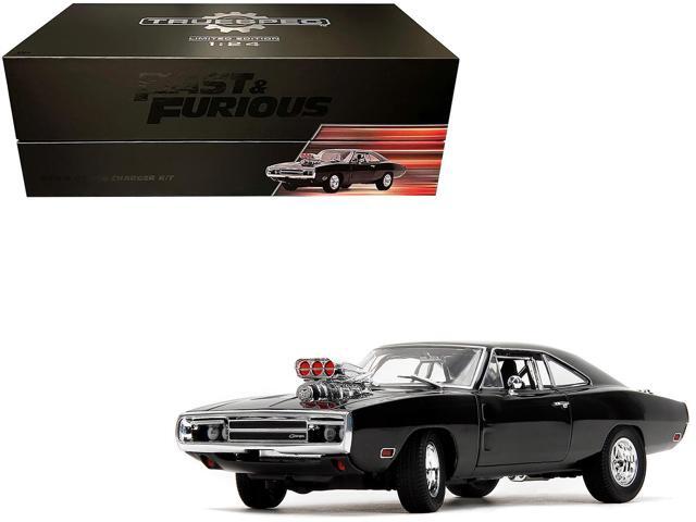 Dom's Dodge Charger R/T Black 'Fast & Furious' (2009) Movie 'TrueSpec' Series 1/24 Diecast Model Car by Jada