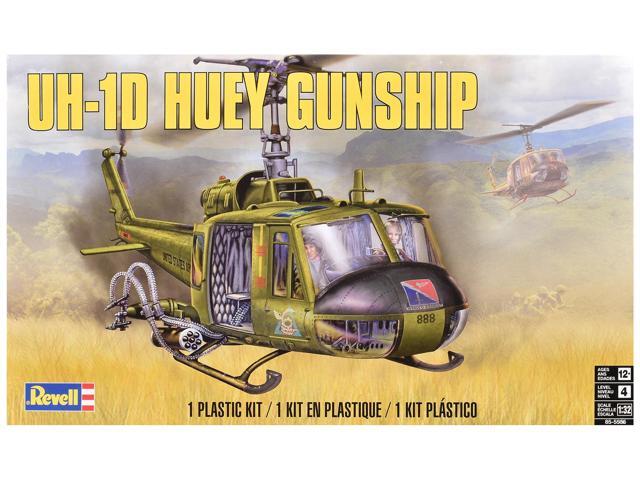 Level 4 Model Kit Bell UH-1D Iroquois 'Huey' Gunship Helicopter 1/32 Scale Model by Revell