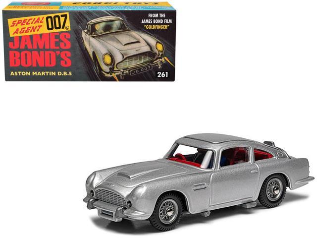 Aston Martin DB5 RHD Birch Silver James Bond 007 'Goldfinger' (1964) Movie (#261 Reissue) Diecast Model Car by Corgi