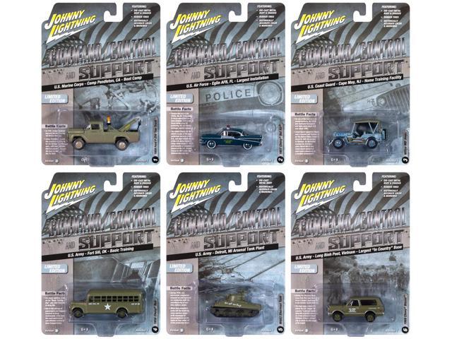 'Military' Set B of 6 pieces 2024 Release 2 Limited Edition 1/64 Diecast Models by Johnny Lightning
