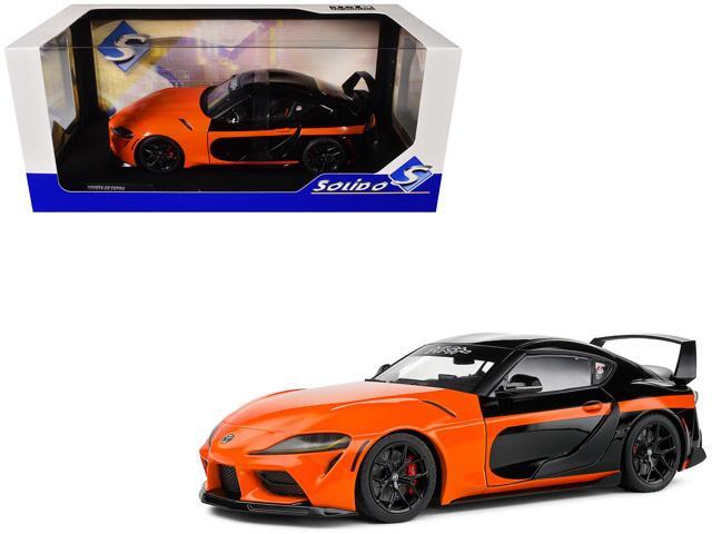 2024 Toyota GR Supra 'StreetFighter' Orange and Black 1/18 Diecast Model Car by Solido
