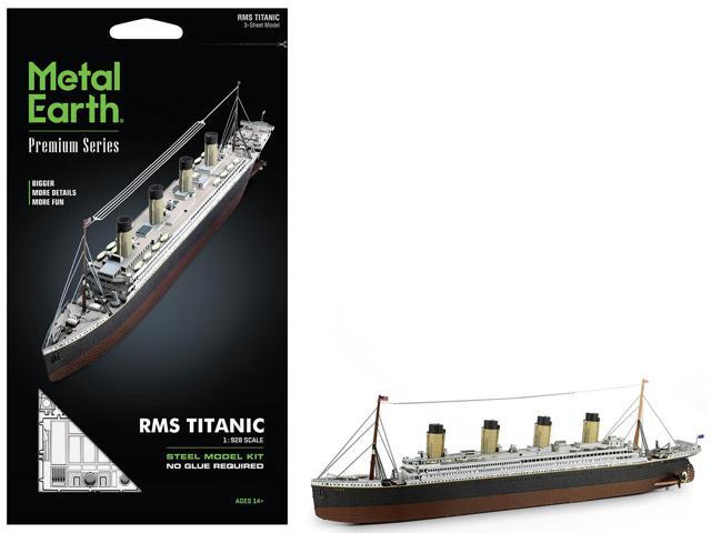 Model Kit RMS Titanic Ship (Moderate Difficulty) Steel Model Kit by Metal Earth
