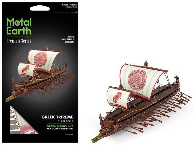 Model Kit Greek Trireme Warship (Expert Difficulty) Steel Model Kit by Metal Earth
