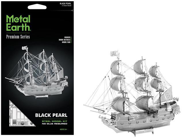 Model Kit Black Pearl Ship (Challenging Difficulty) Steel Model Kit by Metal Earth