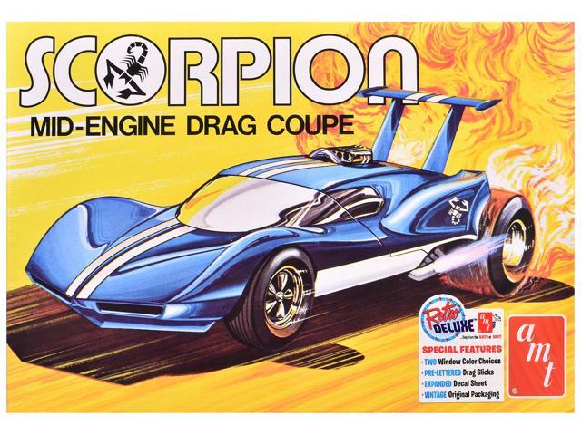 Skill 3 Model Kit Scorpion Mid-Engine Drag Coupe 1/25 Scale Model by AMT