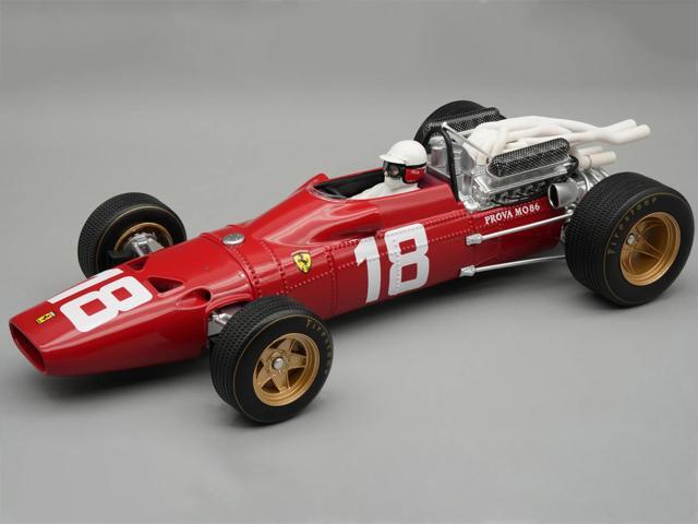Ferrari 312/67 #18 F1 'Monaco GP' (1967) 'Mythos Series' with Driver Figure & Display Case Ltd Ed 1/18 Model Car by Tecnomodel