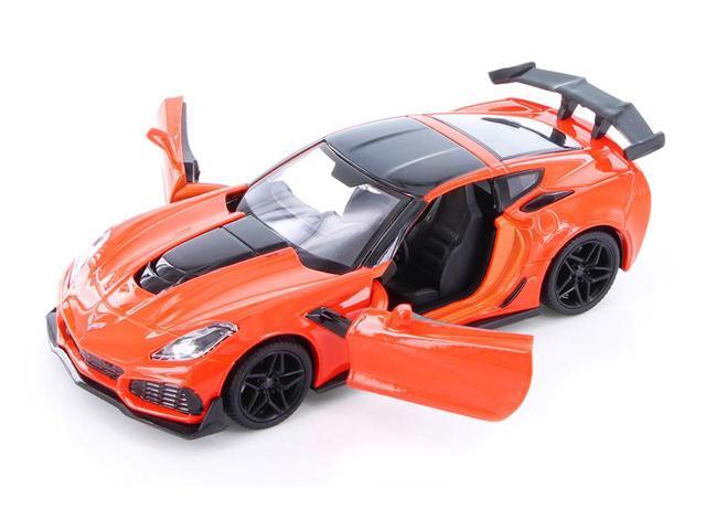 2019 Chevrolet Corvette ZR1 Orange with Black Accents 1/24 Diecast Model Car by Motormax