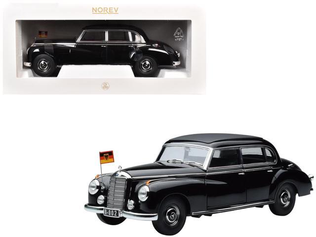 1955 Mercedes-Benz 300 Black 'German Chancellor Konrad Adenauer' 1/18 Diecast Model Car by Norev