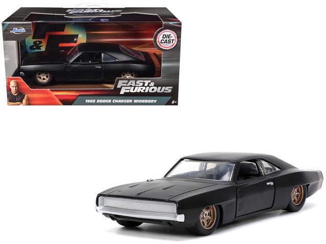 1968 Dodge Charger Widebody Matt Black w/Bronze Tail Stripe 'F9' (2021) 'Fast & Furious' Series 1/32 Diecast Model Car by Jada