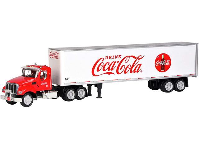 Truck Tractor with 53' Trailer 'Drink Coca-Cola' Red and White 1/50 Diecast Model by Motorcity Classics