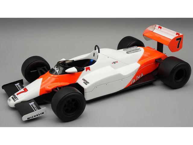 McLaren MP4/1C #7 Winner F1 'United States GP West' (1983) with Display Case 'Mythos Series' 1/18 Model Car by Tecnomodel