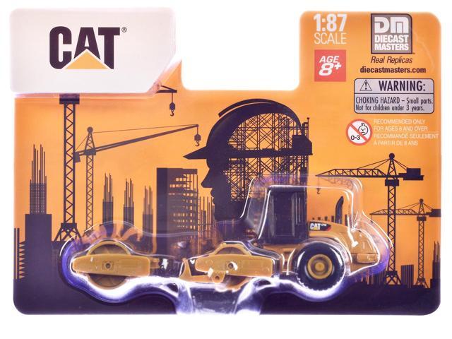 CAT Caterpillar CS56 Roller with Interchangeable Front Attachment Yellow 1/87 (HO) Scale Diecast Model by Diecast Masters