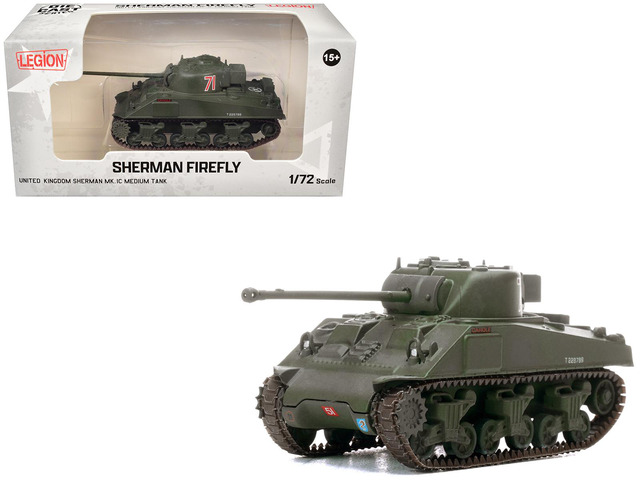 Sherman Firefly Mk. VC Medium Tank '27th Armoured Brigade, Normandy' (1944) British Army 1/72 Diecast Model by Legion
