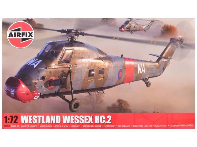 Level 2 Model Kit of Westland Wessex HC.2 Helicopter with 3 Scheme Options 1/72 Plastic Model Kit by Airfix