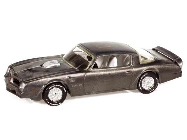 1976 Pontiac Firebird T/A 'Barn Finds' Gray Metallic (Weathered) with White Interior 1/64 Diecast Model Car by Auto World
