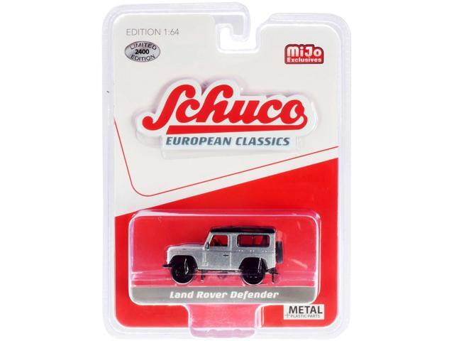Land Rover Defender Silver 'European Classics' Series Limited Edition to 2,400 pieces 1/64 Diecast Model Car by Schuco