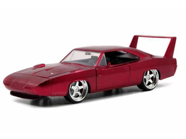 1969 Dodge Charger Daytona Red 'Fast & Furious 7' (2015) Movie 1/24 Diecast Model Car by Jada