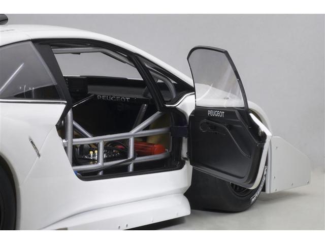 2013 Peugeot 208 T16 Pikes Peak Race Car Plain White Version 1/18 Model Car by Autoart