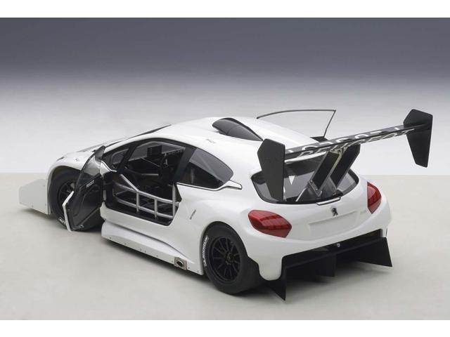 2013 Peugeot 208 T16 Pikes Peak Race Car Plain White Version 1/18 Model Car by Autoart
