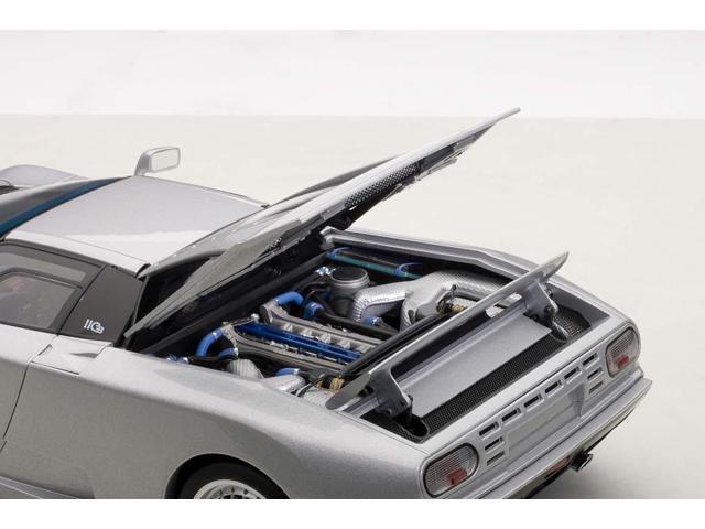 Bugatti EB110 GT Silver 1/18 Diecast Car Model by Autoart