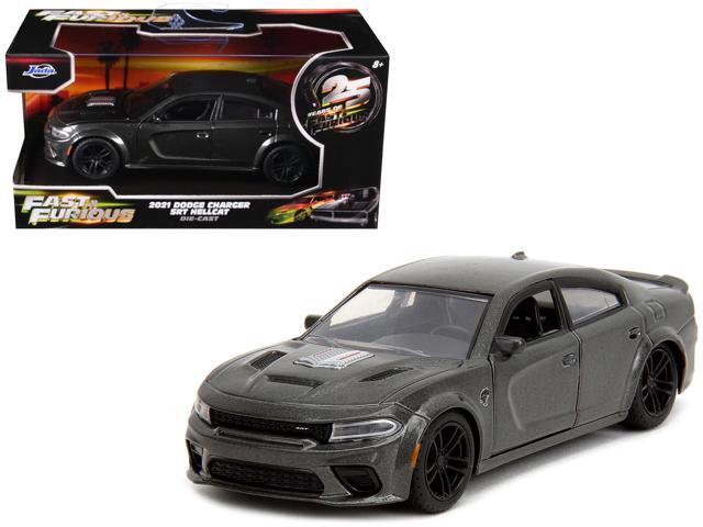 2021 Dodge Charger SRT Hellcat Gray Metallic 'Fast X' (2023) Movie 'Fast & Furious' Series 1/32 Diecast Model Car by Jada