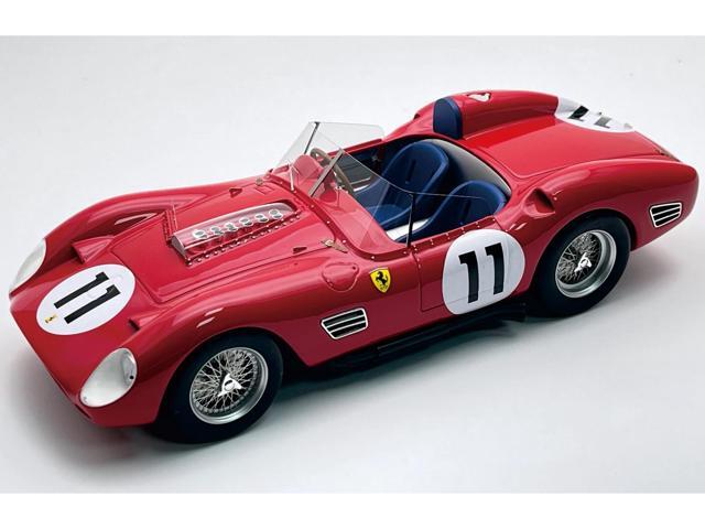 Ferrari 250 TR59-60 #11 'Scuderia Ferrari' Winner '24 Hrs of Le Mans' (1960) 'Mythos Series' w/Case 1/18 Model Car by Tecnomodel