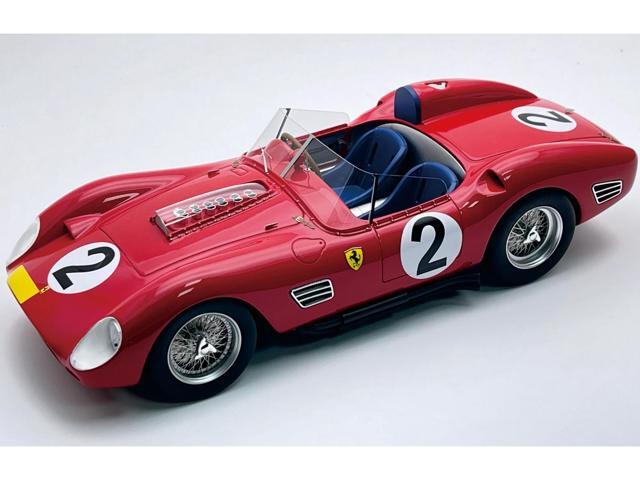 Ferrari 250 TR59-60 #2 'Scuderia Ferrari' 3rd Place '1000 km Nurburgring' (1960) with Case 1/18 Model Car by Tecnomodel