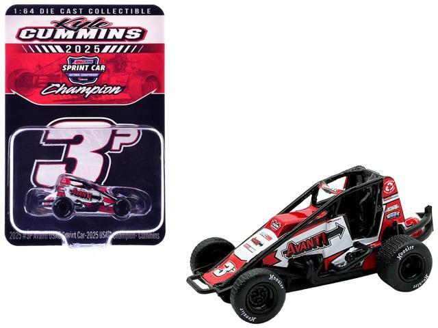 USAC Sprint Car #3P Kyle Cummins 'Avanti' Champion 'USAC Sprint Car National Championship' (2025) 1/64 Diecast Model Car by ACME