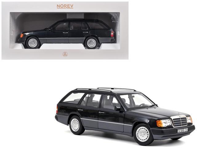 1990 Mercedes-Benz 300 DT-Model S124 Blue Black Metallic 1/18 Diecast Model Car by Norev