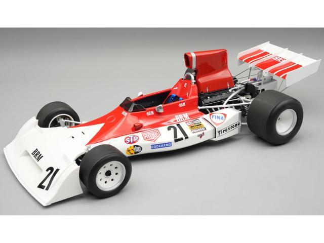 BRM P160E #21 F1 'Italian GP' (1973) 'Mythos Series' with Display Case Limited Edition 1/18 Model Car by Tecnomodel