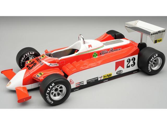 Alfa Romeo 179 #23 F1 'United States GP East' (1980) 'Mythos Series' with Display Case Limited Ed 1/18 Model Car by Tecnomodel