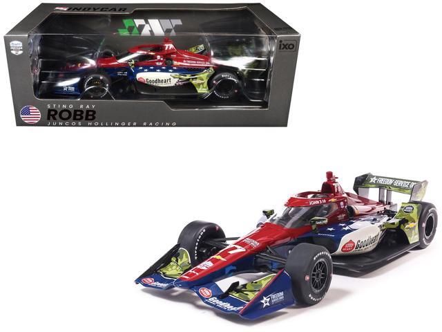 Dallara IndyCar #77 Sting Ray Robb Juncos Hollinger Racing 'NTT IndyCar Series' (2026) 1/18 Diecast Model Car by IXO Models