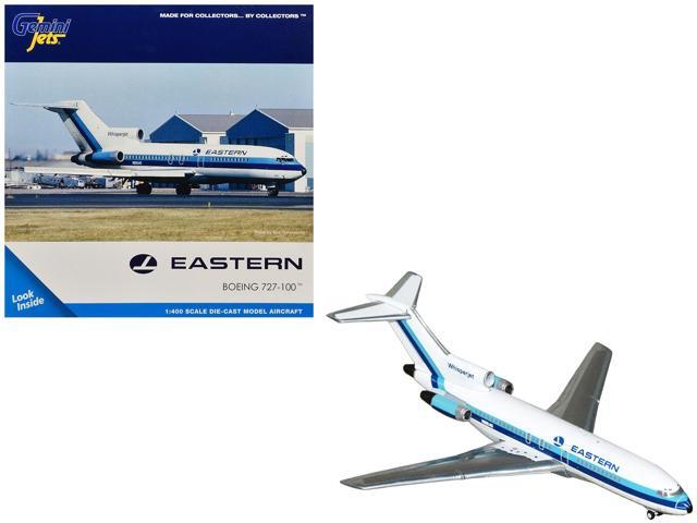 Boeing 727-100 Commercial Aircraft 'Eastern Air Lines' (N8164G) White with Blue 1/400 Diecast Model Airplane by GeminiJets