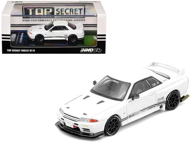 Nissan Skyline 'Top Secret' (VR32) GT-R RHD (Right Hand Drive) White 1/64 Diecast Model Car by Inno Models