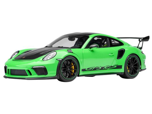 Porsche 911 (991.2) GT3 RS Weissach Lizard Green with Carbon Hood and Top 1/18 Model Car by Autoart