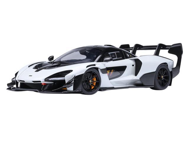 McLaren Senna GTR Silica White with Black Top 1/18 Model Car by Autoart