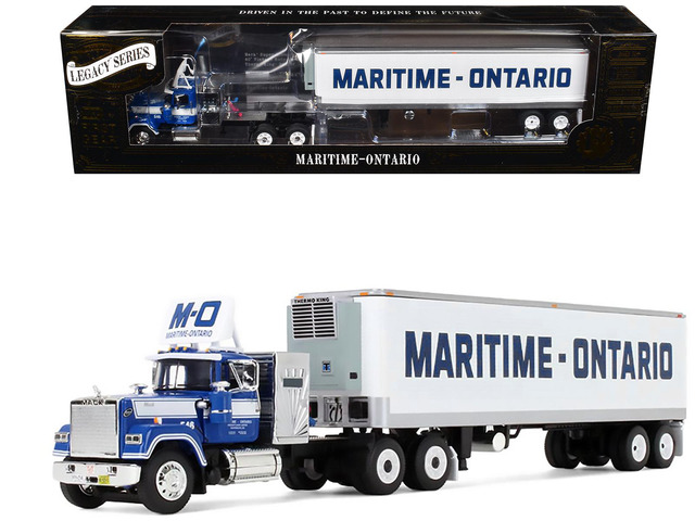 Mack Super-Liner with 36' Vintage Sleeper and 40' Vintage Trailer w/Reefer 1/64 by DCP/First Gear