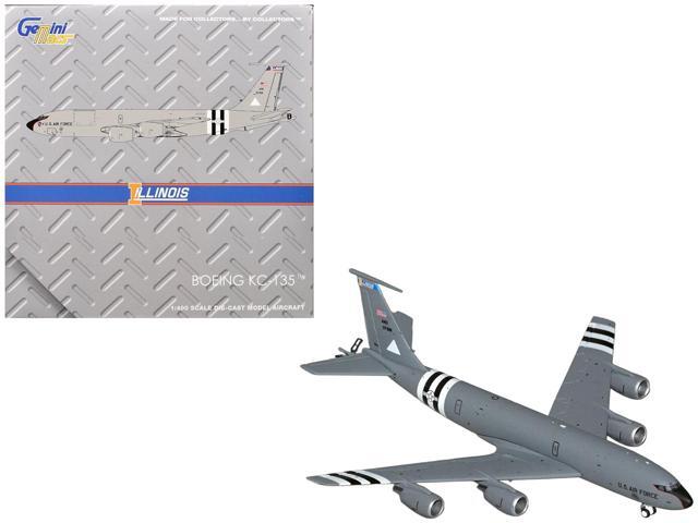 Boeing KC-135R Stratotanker Aircraft 'Illinois Air National Guard' US Air Force Gray 1/400 Diecast Model by GeminiJets