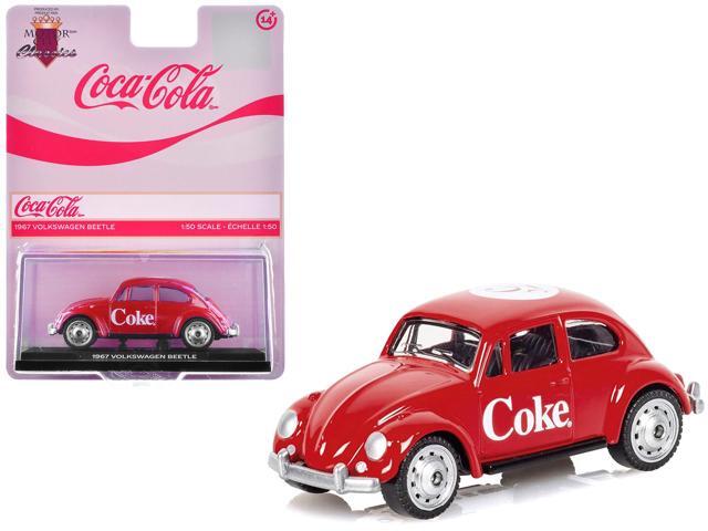 1967 Volkswagen Beetle 'Coca-Cola' Red 1/50 Diecast Model by Motorcity Classics