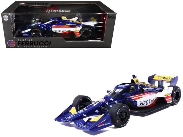 Dallara IndyCar #14 'HFOT. Org' AJ Foyt Racing 'NTT IndyCar Series' (2026) 1/18 Diecast Model Car by IXO Models