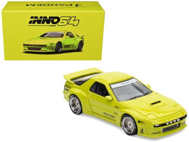 Mazda RX-7 (FC3S) 'Pandem Aero' RHD Lime Green 'The Model Car Show Malaysia 2025 Event' 1/64 Diecast Model Car by Inno Models