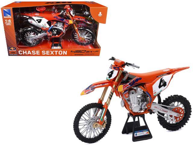 KTM 450 SX-F #4 Chase Sexton 'Red Bull KTM Factory Racing' Supercross 1/6 Diecast Model by New Ray