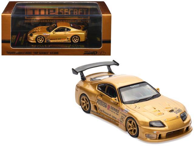 Toyota Supra (A80) GT300 RHD Gold Metallic 'Tokyo Auto Salon 2025 Event Exclusive' 1/64 Diecast Model Car by Inno Models
