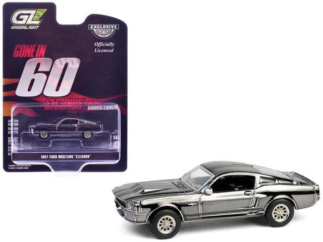 1967 Ford Mustang 'Eleanor' Silver Chrome Edition 'Gone in Sixty Seconds' (2000) Movie 1/64 Diecast Model Car by Greenlight